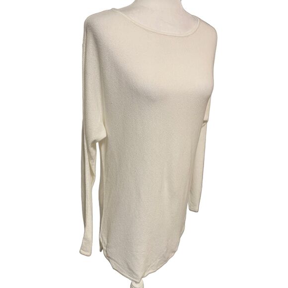 Michael Kors | Cream Basic Tunic Long Sleeve Thermal Knit Top Size Small NWT - Picture 3 of 8